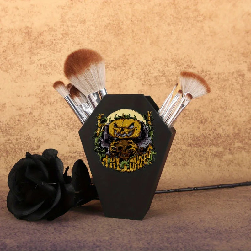 Halloween Grave Cartoon Makeup Brush and Pen Organizer