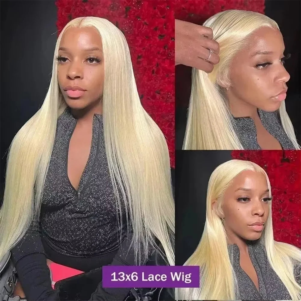 250% 613 Blonde Wigs Bone Straight Lace Front Human Hair Wigs 13x6 HD Lace Frontal Wig Human Hair 13x4 Lace Front Wig For Women