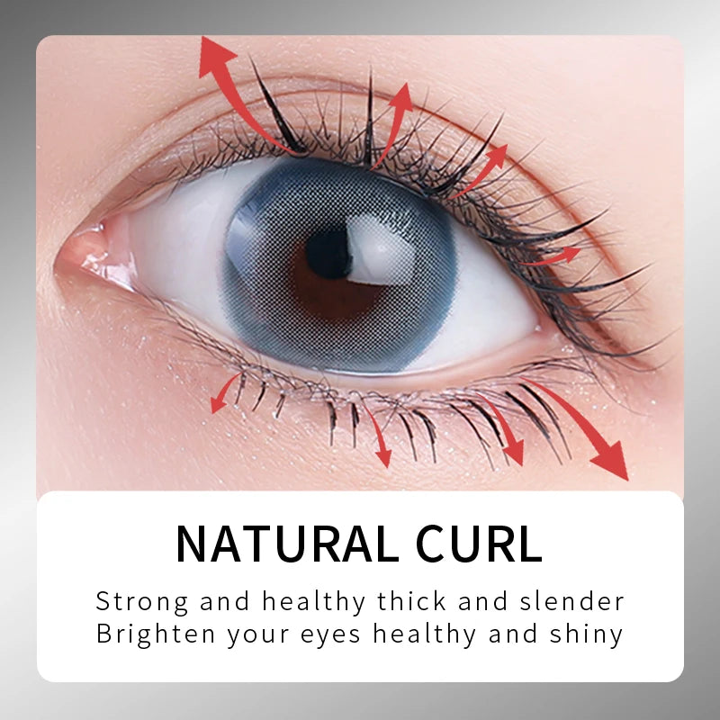 Mascara moisturizes and thickens dark and curly lashes and eyebrows naturally beautiful nourishing and repairing mascara