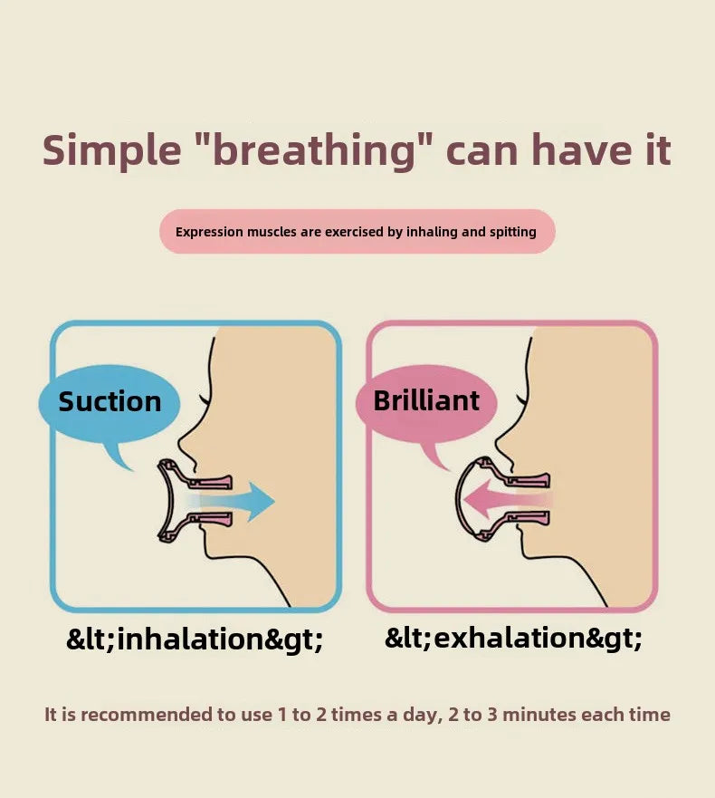 Facial Trainer Anti-Face Lifting Eliminate Nasolabial Wrinkles Artifact Tighten Skin Lift V-Face Masseter Instrument