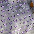 Halloween 5D Nail Art Stickers Sweet Pink Heart-Shaped Pumpkins Black Cat Bat Flocks Ghosts Skeleton Manicure Decal for Girls