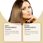 Hoegoa Argan Hair Care Oil Repair Dry Split Hair Smooth And Glossy Hair Care Oil