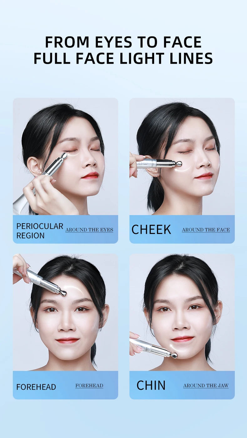 FONCE Hexapeptide Electric Massage Eye Cream lightens dark bags and fine lines, lifts and tightens, hydrates and moisturizes 20g