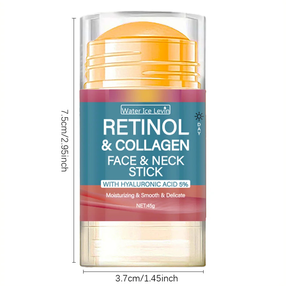 Retinol Face and Neck Treatment Bar with Firming Elasticity Improve Loose Skin Lotion Moisturizes and brightens skin