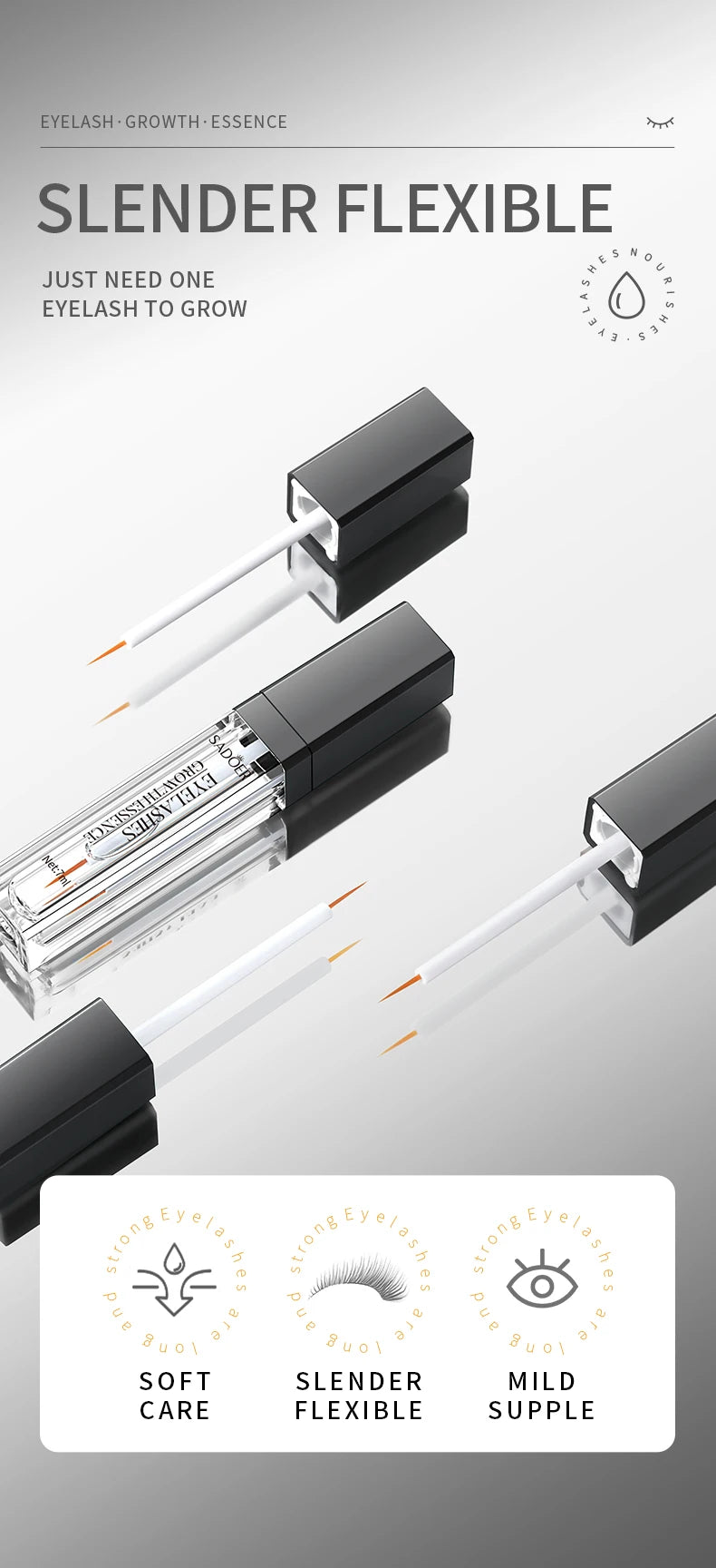 Mascara moisturizes and thickens dark and curly lashes and eyebrows naturally beautiful nourishing and repairing mascara