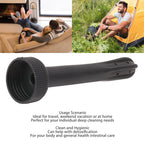 Enema Bottle Nozzle Portable Douche Bottle Plug Skin Friendly Convenient Lid Threaded Connection Silicone for Vaginal Cleaning