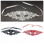 Halloween Makeup Masquerade Sexy Black Lace Mask Party Hollow Half Face Eye Mask Cosplay Prom Props Nightclub Dance Masks