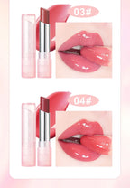 Cute Pink Moisturizing Jelly Lipstick - Temperature Change Lip Balm with Long Lasting Nourishment for Lip Care Lip Gloss