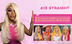 250% 613 Blonde Wigs Bone Straight Lace Front Human Hair Wigs 13x6 HD Lace Frontal Wig Human Hair 13x4 Lace Front Wig For Women