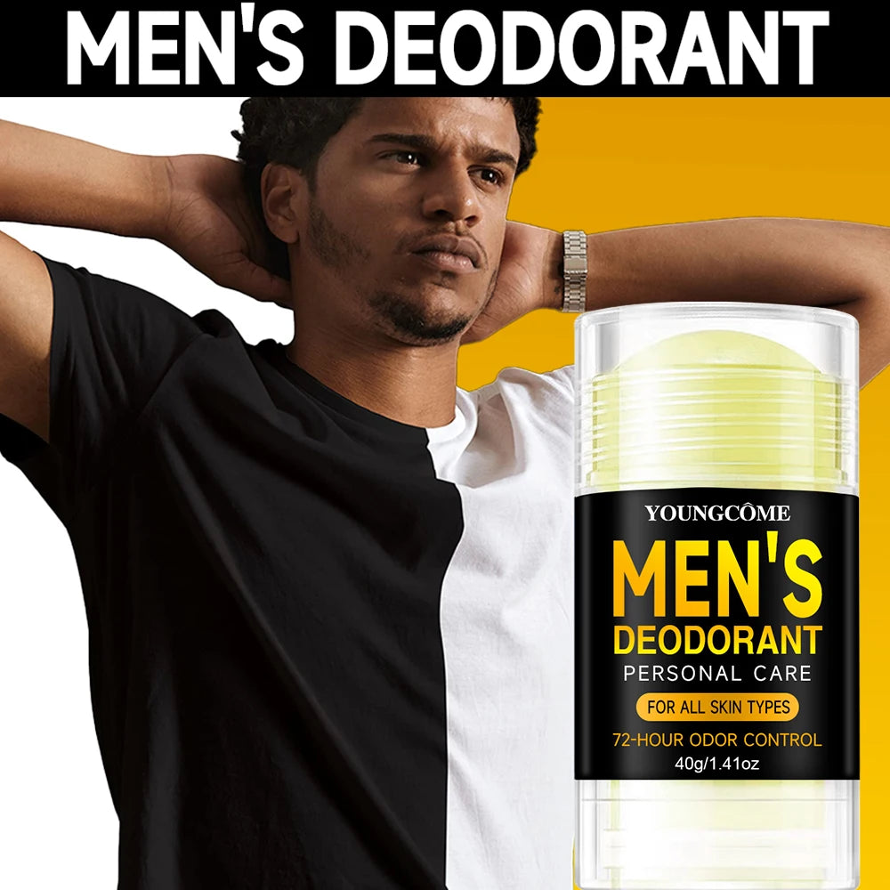 Men Sandalwood Deodorant Stick Anti Sweating Keep Drying Lasting Fragrance Remove Armpit Odor Underarm Refresh Sticks Refresh