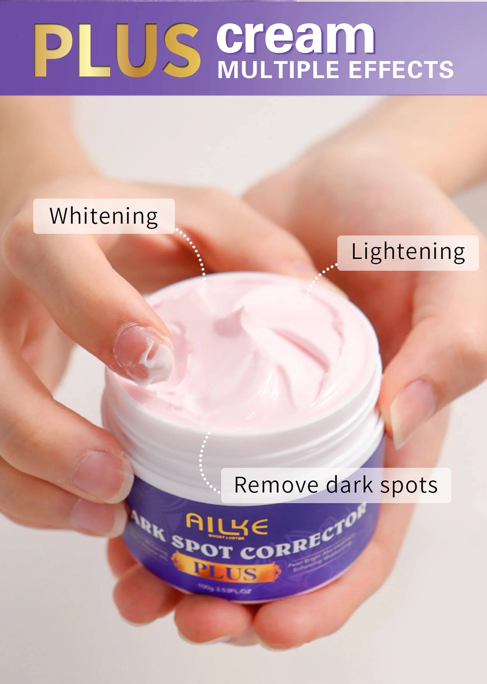 AILKE Glutathione PLUS Bleaching Skin Care Set, Moisturizing, Even Skin Tone, Improve Dark and Black Skin, Reduce Spots