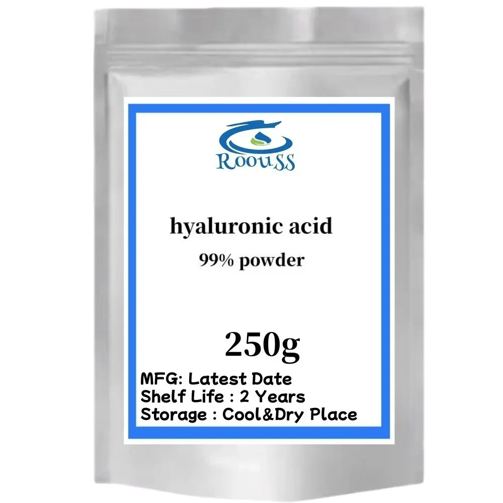 High content 99% Cosmetic raw materials Hyaluronic acid powder anti-wrinkle and Anti-aging,Moisturizing,free shippin