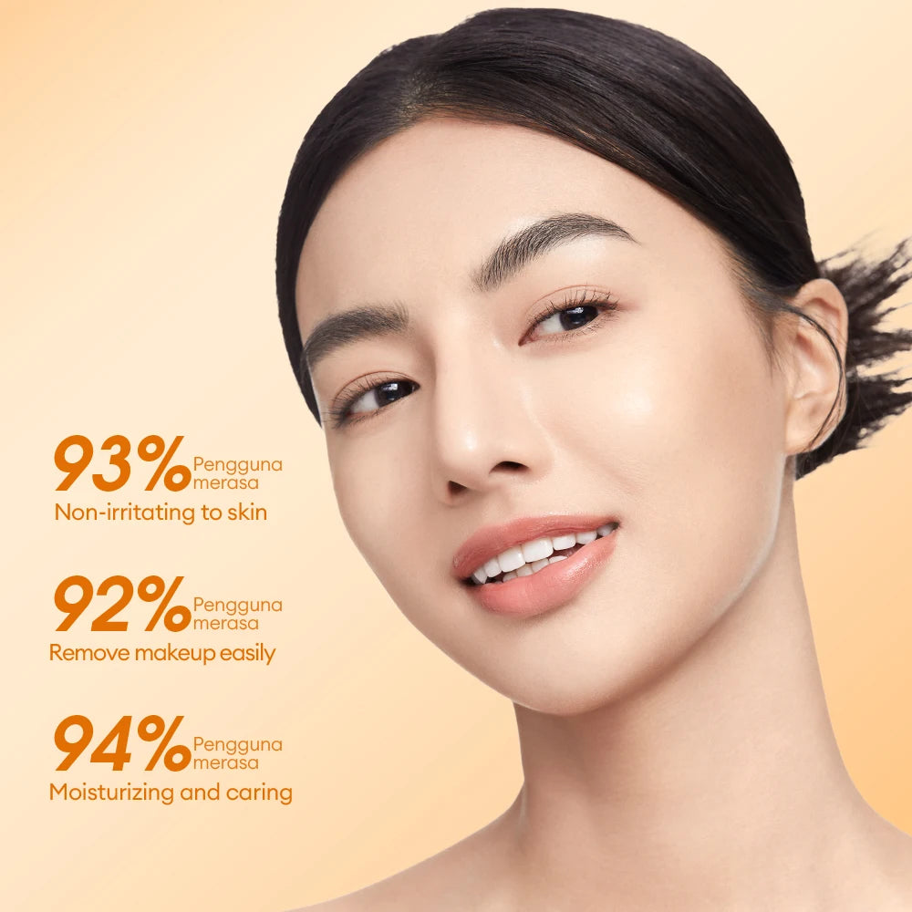 O.TWO.O Water-oil Makeup Remover VC Essense Deeply Cleanse Full Face Makeup Instant Purify Cosmetics Residual For All Skin Typle