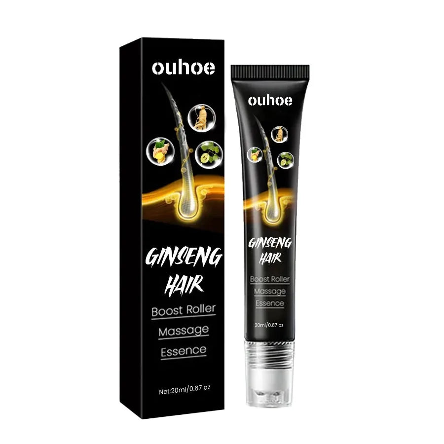 OUHOE Ginseng Massage Essence Moisturizes Scalp Strengthens Hair Prevents Loss Hair Care Essence