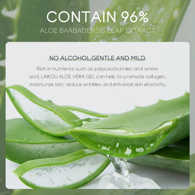 LAIKOU Aloe Vera Gel Face Cream Hyaluronic Acid Moisturizing  Refreshing and Non-sticky Cream Skin Care