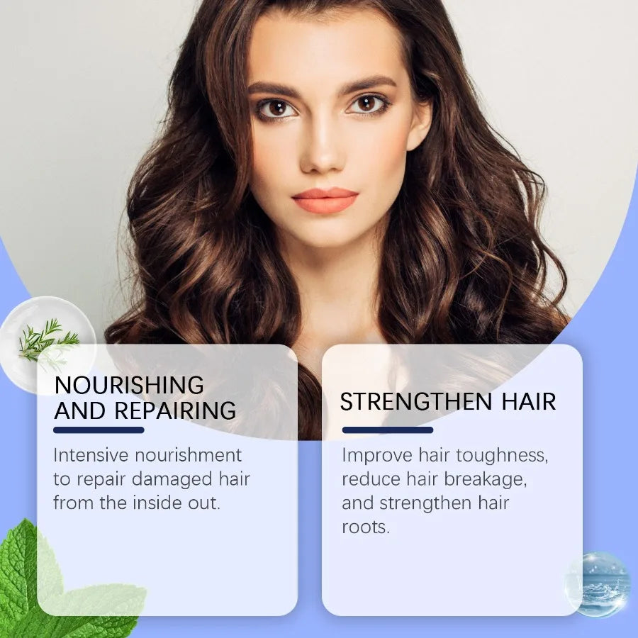 Hoegoa Rosemary Hair Care Essential Oil Nourishes And Moisturizes Dry Hair And Smooth Hair Care Essential Oil