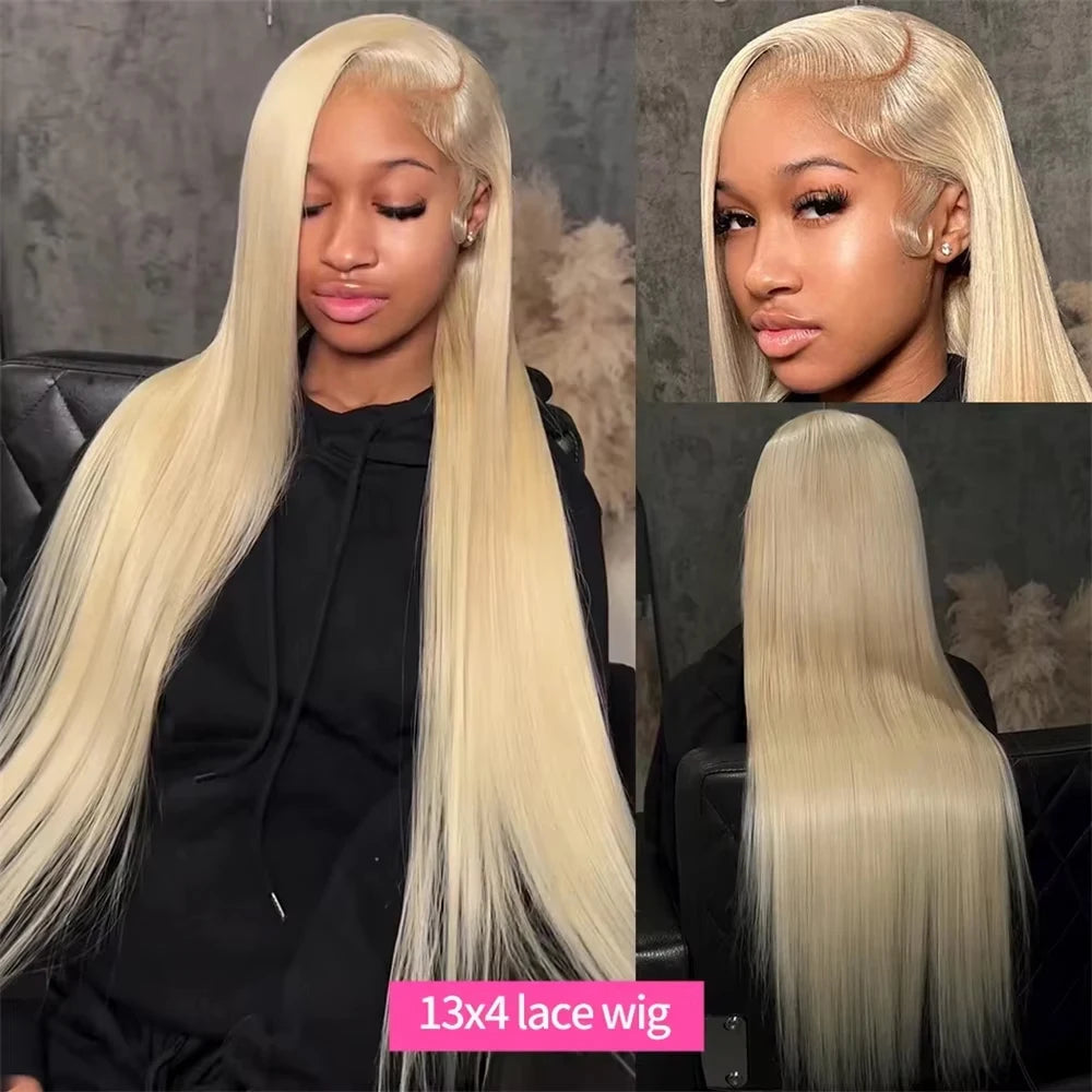 250% 613 Blonde Wigs Bone Straight Lace Front Human Hair Wigs 13x6 HD Lace Frontal Wig Human Hair 13x4 Lace Front Wig For Women