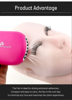 CNK Krofaue Mini USB Eyelash Fan Dryer Blower Extension Graft Eyelashes Dedicated Air Conditioning Glue Fast Dry Makeup Tools