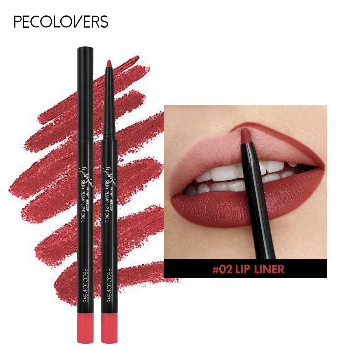 12-Color Matte Lipliner - Waterproof, Moisturizing, Long-Lasting & Non-Stick, Perfect for All Skin Types