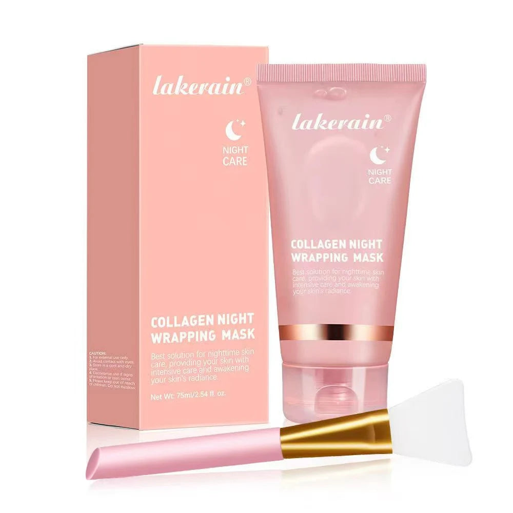 Collagen Peel-off Mask Moisturizing Deep Cleansing Anti Wrinkle Face Skin Care Masks Hydrating Overnight Collagen Mask Cream.