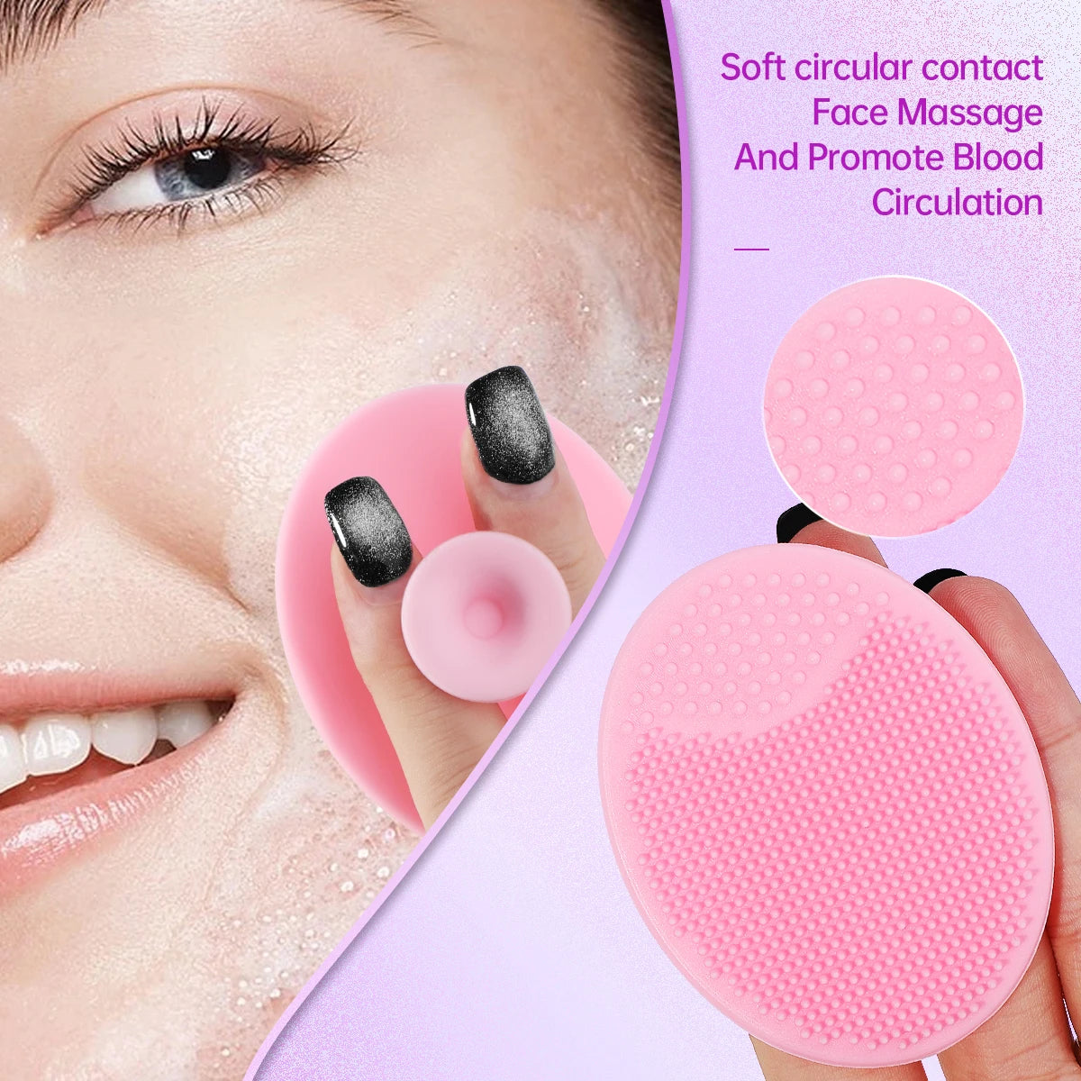 8-piece facial care set, deep cleaning and gentle exfoliating SPA mask such as soft plush hair band and wrist washing brush.