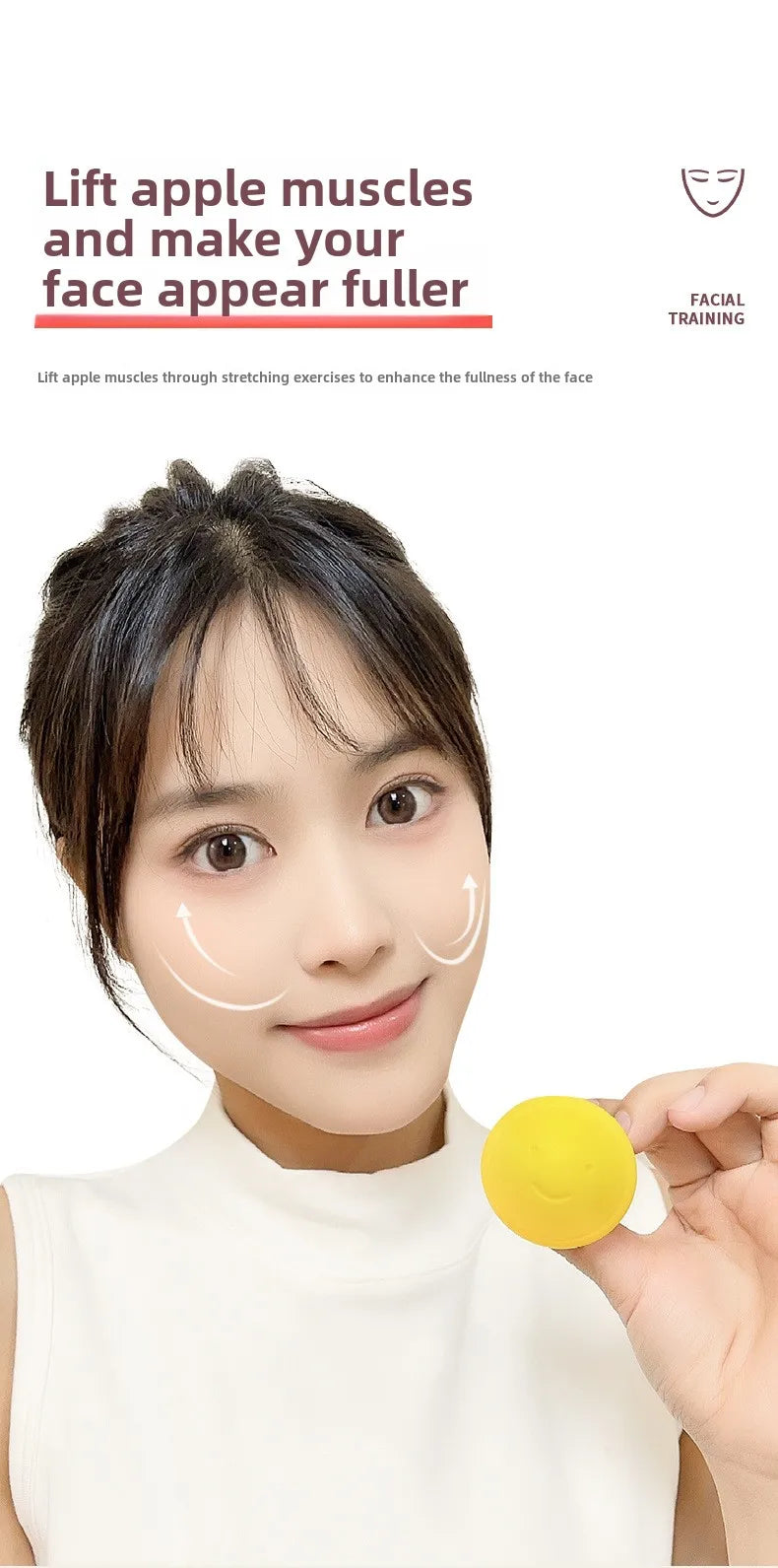 Facial Trainer Anti-Face Lifting Eliminate Nasolabial Wrinkles Artifact Tighten Skin Lift V-Face Masseter Instrument