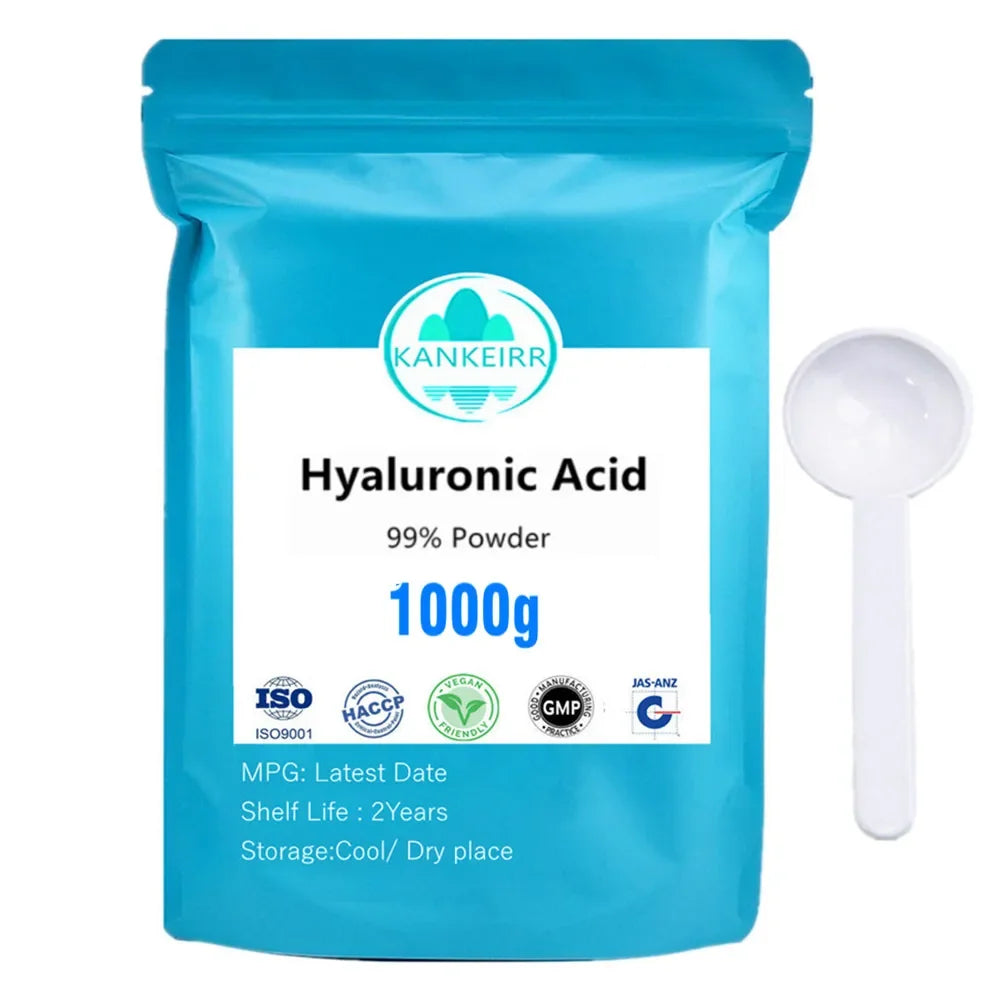 99% Hyaluronic Acid Powder, Low molecular weight ,Moisturizing and Whitening,top Cosmetic Ingredients Anti-aging Food Grade