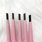 Eyebrow Pencil Waterproof Natural Long Lasting Smooth Blendable High Pigment Brow Pencil Eye Makeup Pink Box Custom Logo 10pcs