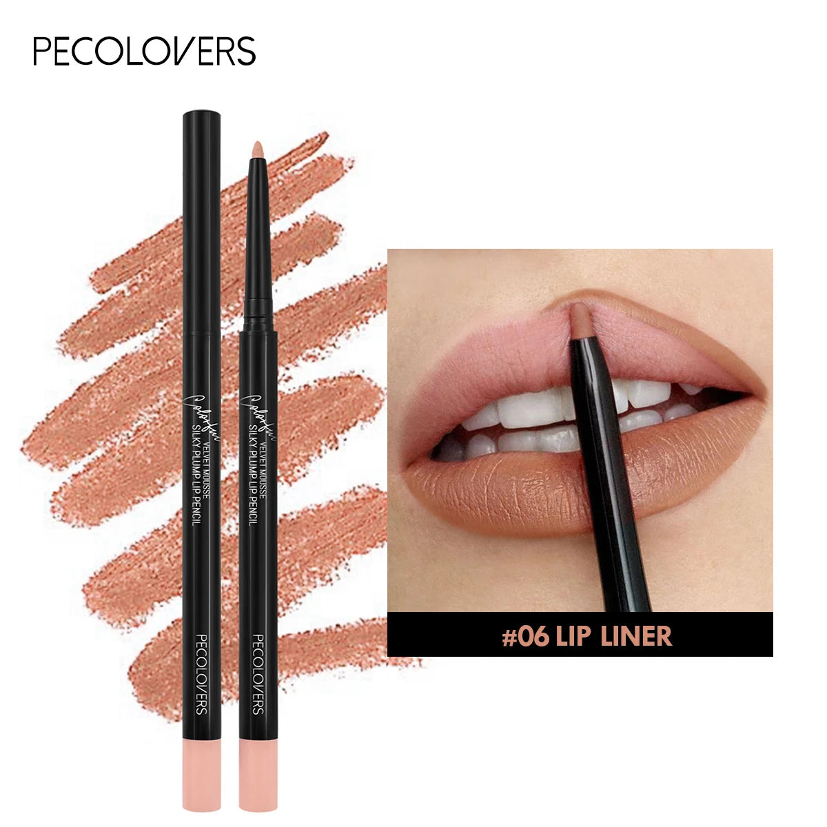 12-Color Matte Lipliner - Waterproof, Moisturizing, Long-Lasting & Non-Stick, Perfect for All Skin Types