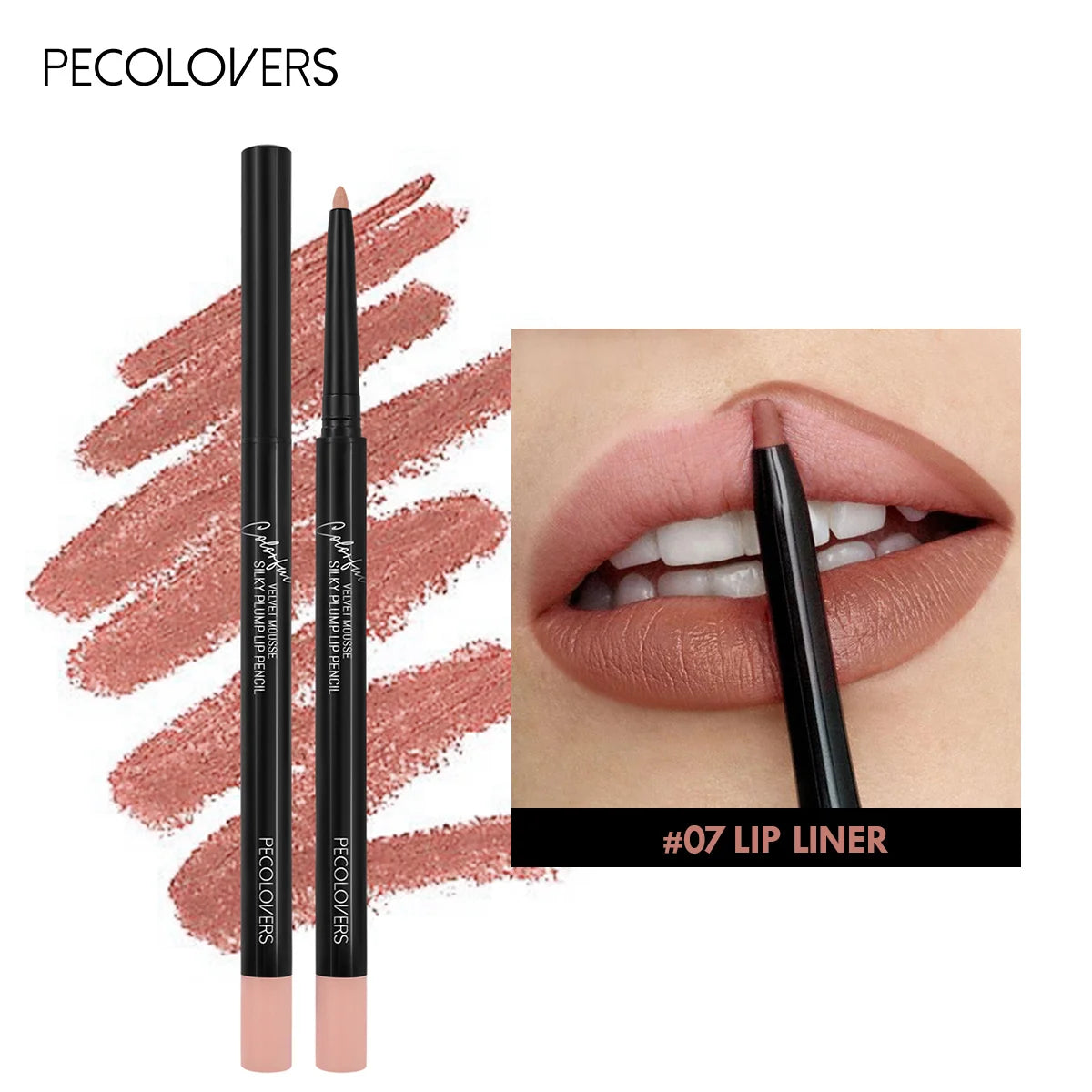 12-Color Matte Lipliner - Waterproof, Moisturizing, Long-Lasting & Non-Stick, Perfect for All Skin Types
