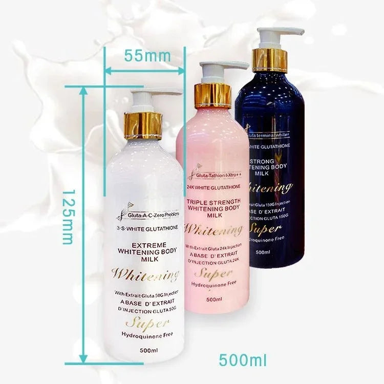 500ml  24 K Gold Glutathione Body Lotion Moisturizing Brightening Firming Body Cream  Body Whitening Cream