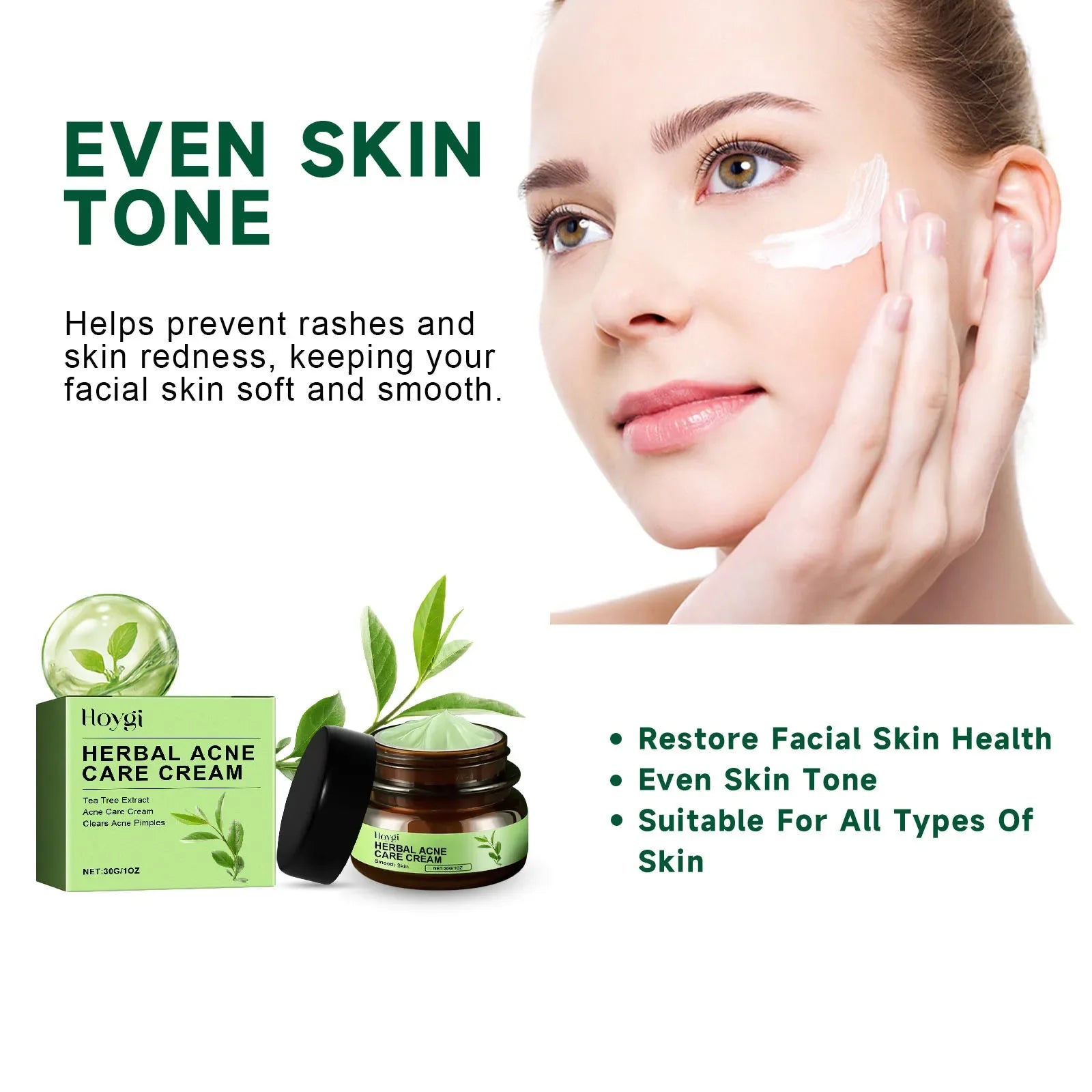 Acne Face Cream Pimple Treatment Oil Control Repair Redness Remove Blackhead Smooth Hydrating Moisturizing Pore Shrinking Serum