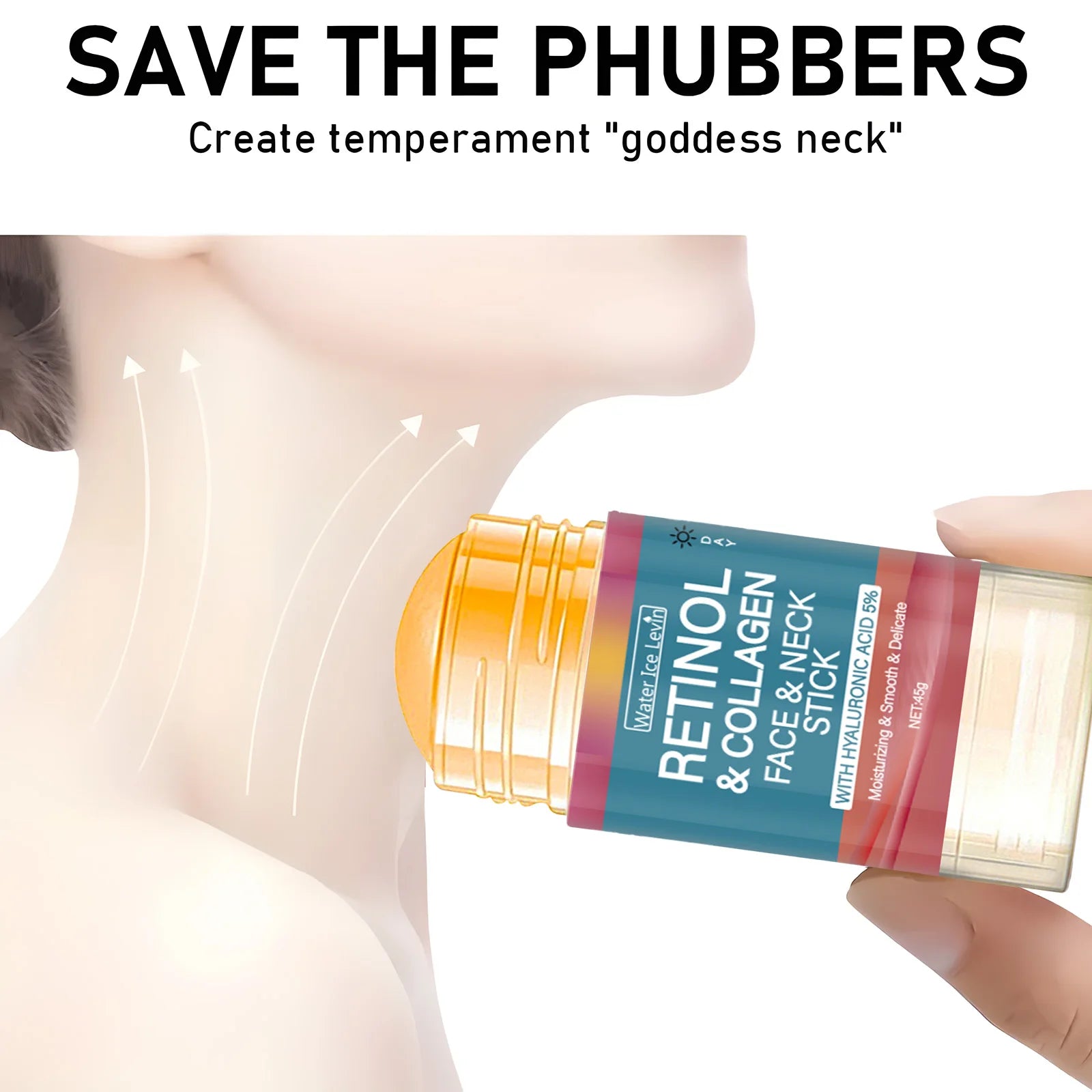 Retinol Face and Neck Treatment Bar with Firming Elasticity Improve Loose Skin Lotion Moisturizes and brightens skin