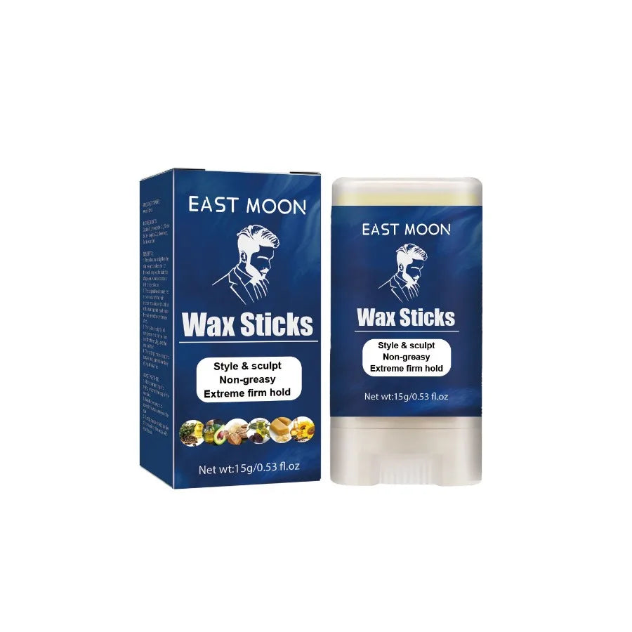 East Moon Men's Hair Wax Stick Broken Hair Care Lasting Styling Natural Fluffy ThreeDimensional Easy Styling Hair Wax Stick