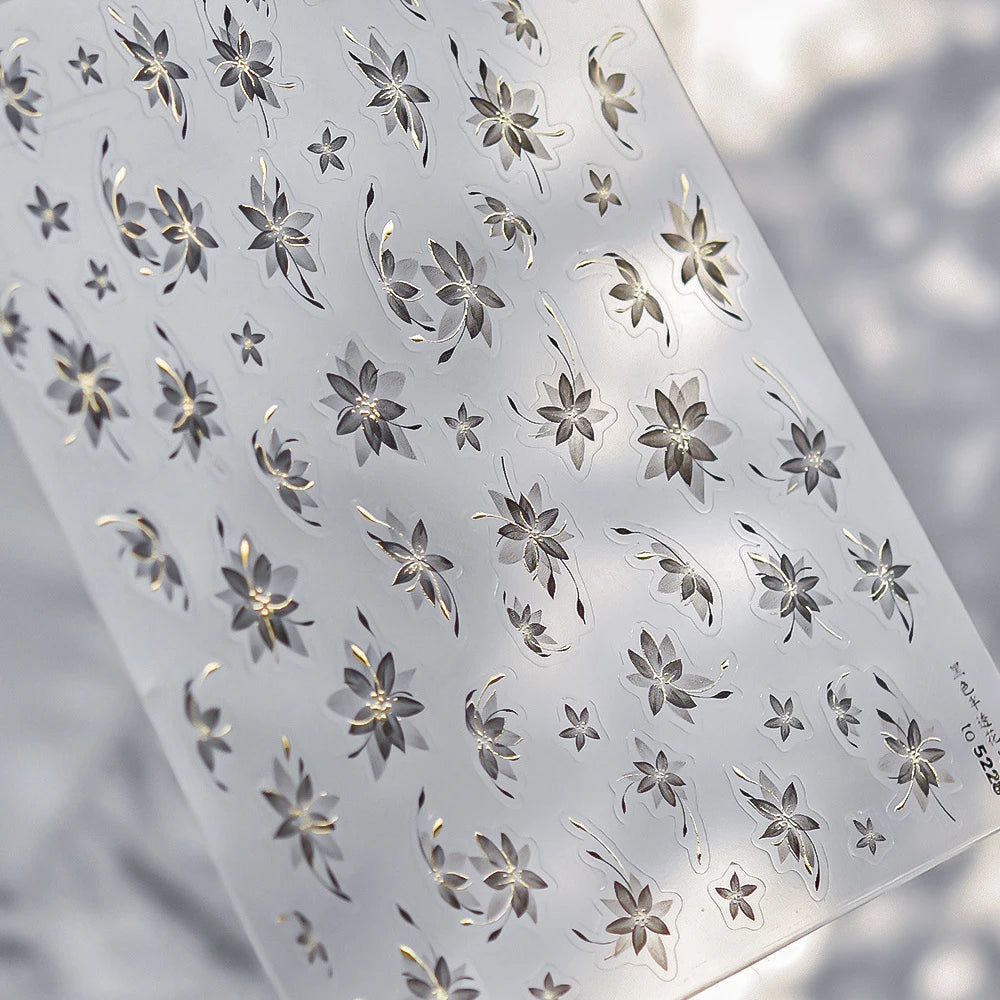 Halloween 5D Nail Art Stickers Sweet Pink Heart-Shaped Pumpkins Black Cat Bat Flocks Ghosts Skeleton Manicure Decal for Girls