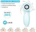 Facial Cleansing Brush Face Scrubber Electric Exfoliating Spin Cleanser Device Waterproof Deep Cleaning Massage Remove Blackhead