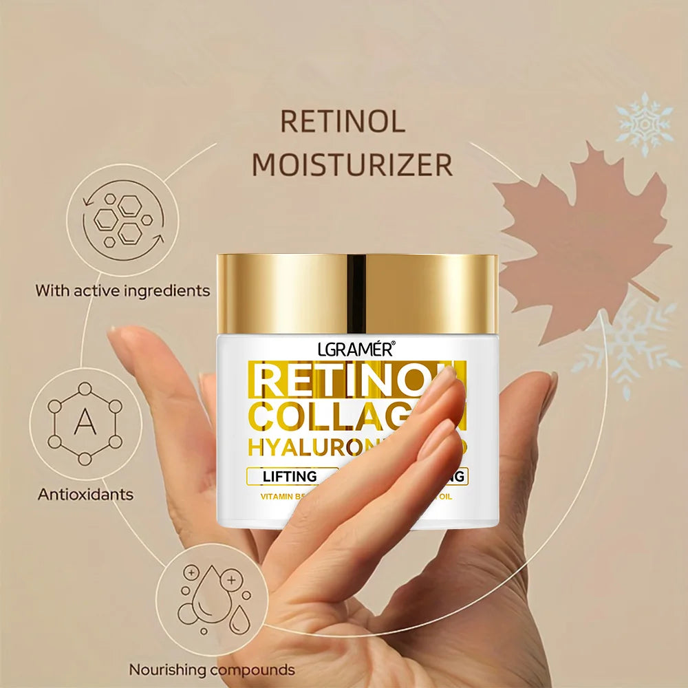 Retinol Face Cream Moisturizing Repairing Nourishing Smooth Wrinkles Firming Lifting Collagen Skin Care Cosmetic Products