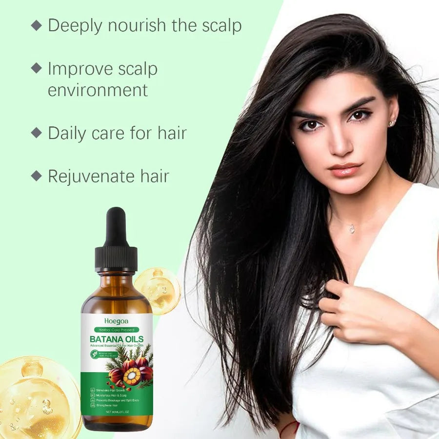 Hoegoa Rosemary Batana Hair Care Essential Oil Repair Dry Hair Soft And Hydrating Hair Care Essential Oil
