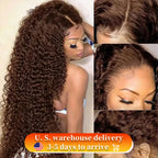 13x5 Chocolate Brown 13x6 HD Deep Wave Lace Frontal Wig 30 40 42 Inch 200% Wet And Wavy Colored Curly Lace Front Human Hair Wigs