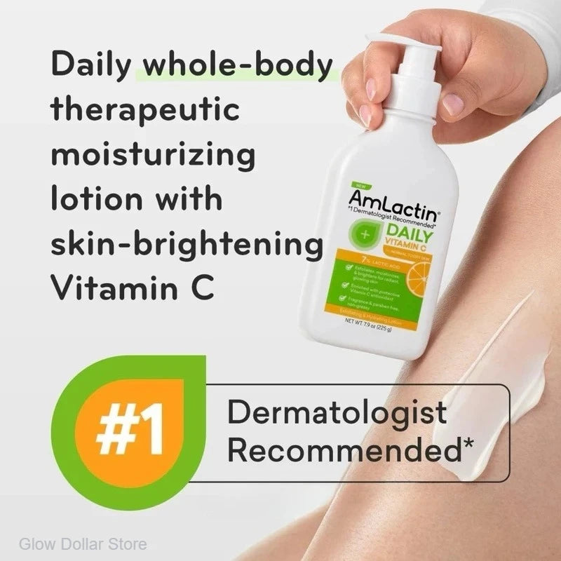 AmLactin Daily Moisturizing Body Lotion Nourish Lotion Hydrating Intensive Healing Nourish Lotion Smoothes Rough Dry Skin