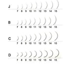 NAGARAKU 6 Cases Classic Mix Eyelash Extension Natural Soft Supplies Synthetic Mink Individual 7-15 Mix 16 Lines High Quality