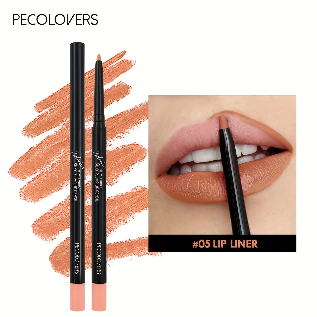 12-Color Matte Lipliner - Waterproof, Moisturizing, Long-Lasting & Non-Stick, Perfect for All Skin Types