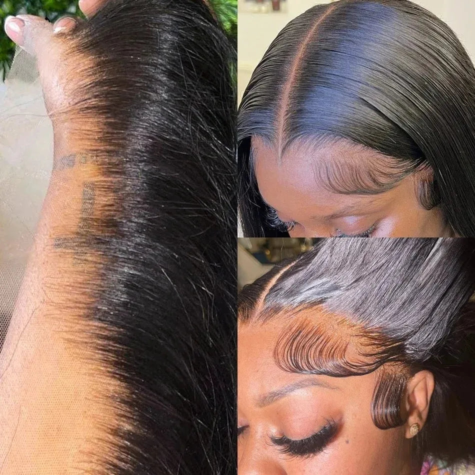 Mossily Straight Lace Front Wigs Hd Lace Wig 13x6 Human Hair Wigs For Women Pre Plucked Brazilian 40 nch 13x4 Lace Frontal Wig