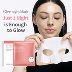 collagen sleeping mask4 pieces , hydrating, moisturizing and whitening, translucent, thinning, smooth and tender skin