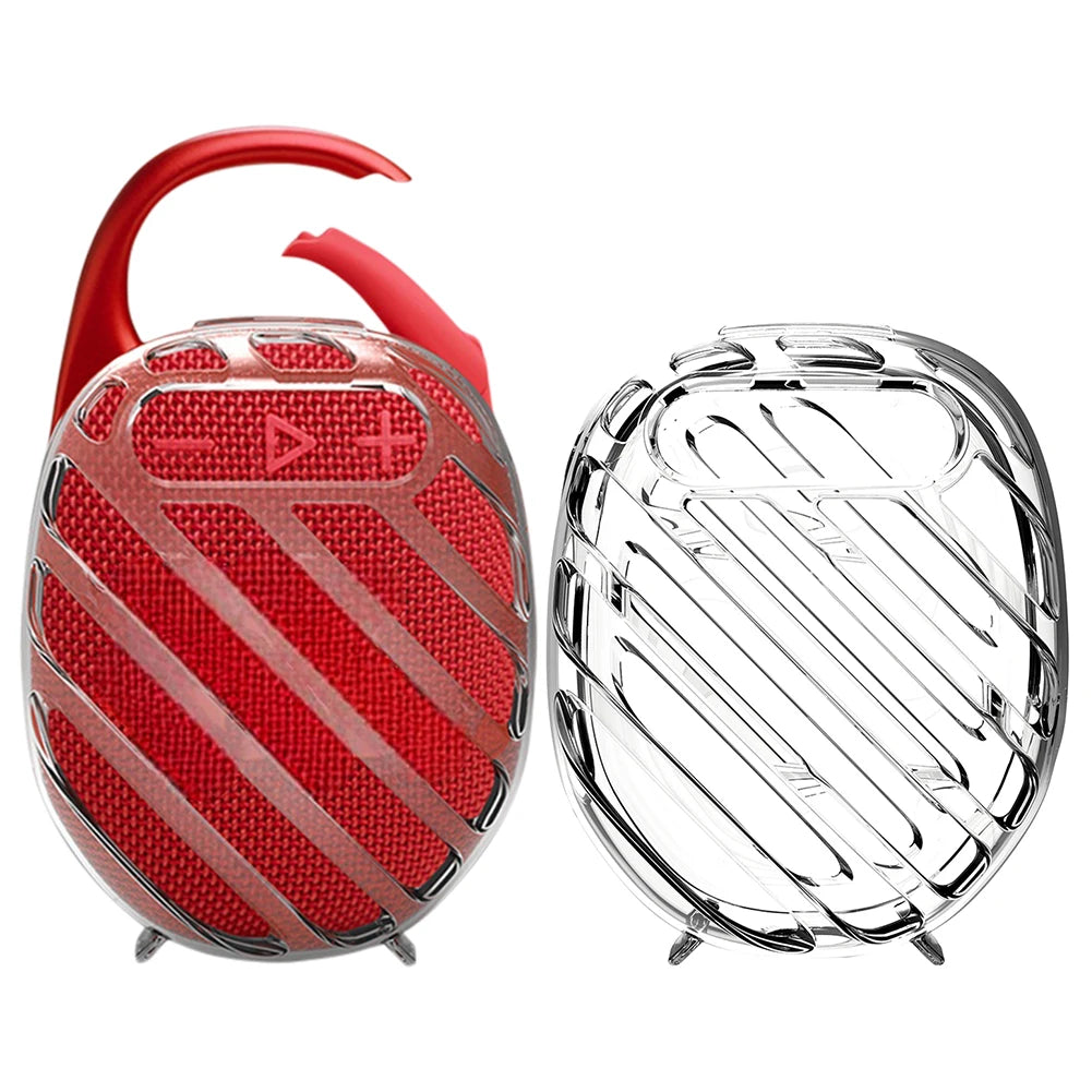 TPU Protective Case Sleeve Anti-Scratch Soft Cover Skin Hollow Out Protective Cover for JBL CLIP 5 Bluetooth-Compatible Speaker