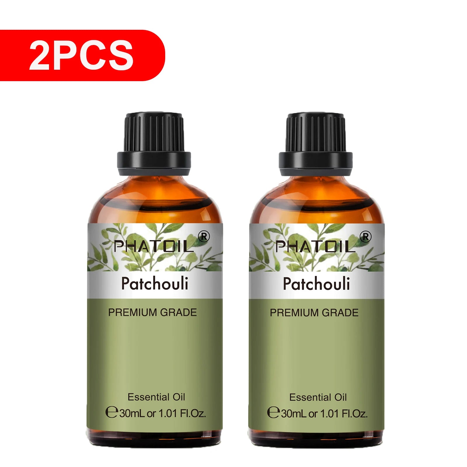 PHATOIL 2PCS 30ml Eucalyptus Essential Oils For Aromatherapy Candle Making Vanilla Lavender Sandalwood Rose Lemon Essential Oil