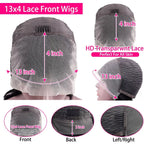 13x4 Curly Short Bob Wig Lace Front Human Hair Wigs For Women Brazilian HD Lace Frontal Wig Glueless Closure Wig Water Deep Wave