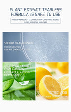 Portable makeup remover, gentle and non-irritating, deep cleansing and moisturizing