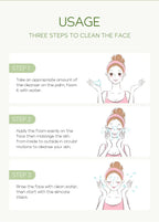 Vitamin C Facial Cleanser Skin Deep Cleansing Moisturizing Blackhead Removal skincare Face Wash Foam Face Cleanser Skin Care