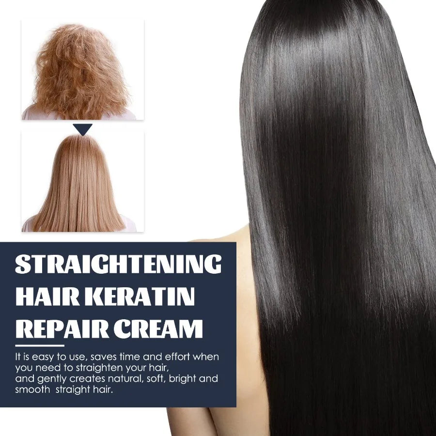 WestMonth Straightening Hair Keratin Ratin Repair Cream Repair Silky Hair Care Moisturizing Hair Mask Treatment Cream